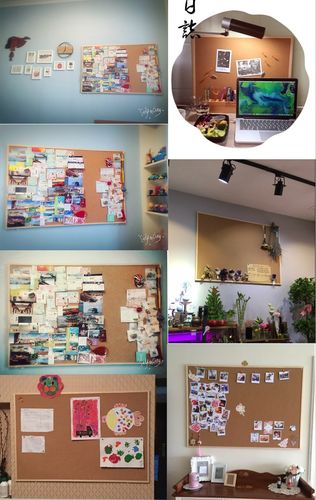 實(shí)木框軟木板照片墻背景墻水松板記事宣傳板軟木定制留言板60*90